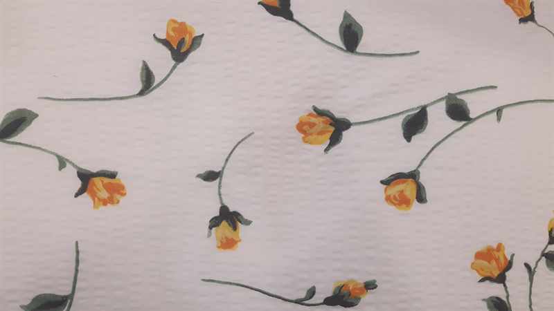 Preview: Polsterbezug, Rose gelb, 60/80 mit Zipp