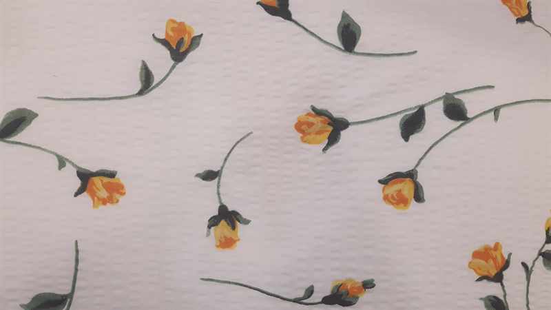 Tuchentbezug, Rose gelb, 135/200 Hoteleinschlag