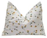 Polsterbezug, Rose gelb, 70/90 mit Zipp